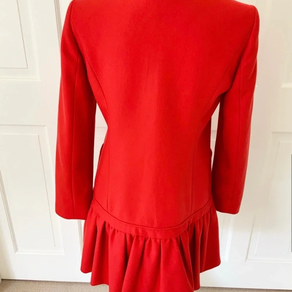 Red Valentino wool blend red coat with bows - Picture 9 of 12